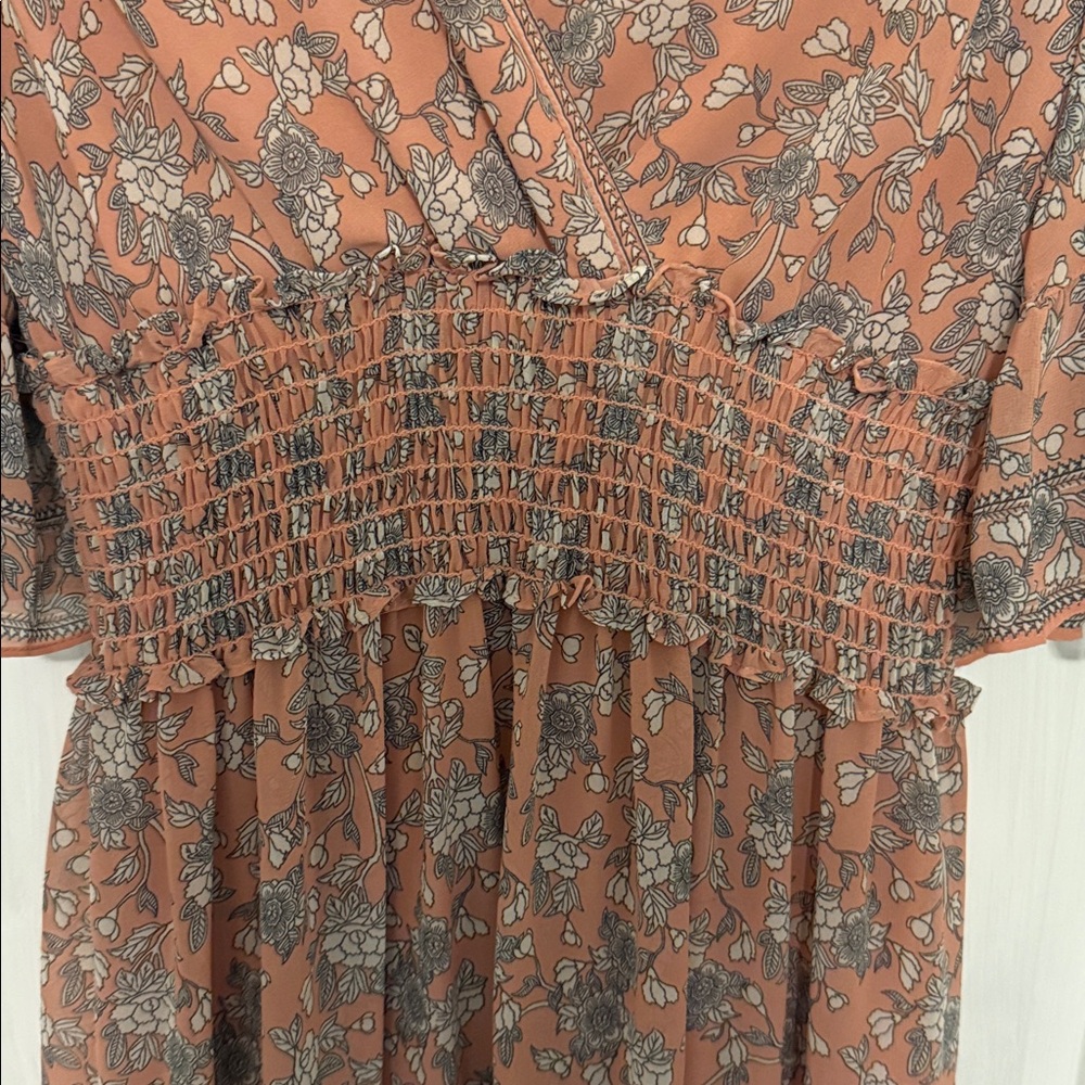 Max Studio Light Pink Floral Maxi Dress - Picture 3 of 6